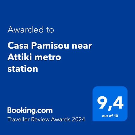 Appartamento Casa Pamisou near Attiki metro station Atene Esterno foto