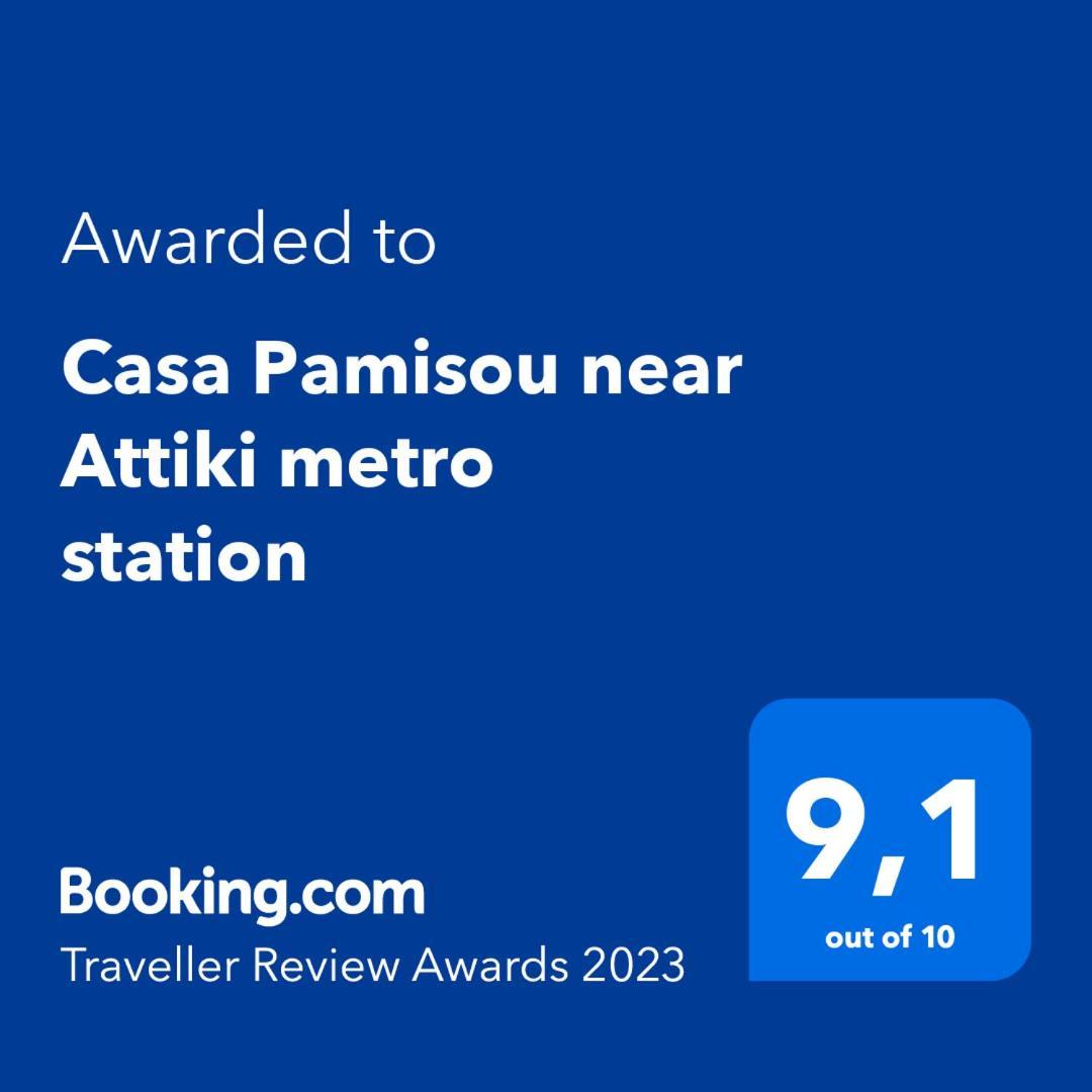 Appartamento Casa Pamisou near Attiki metro station Atene Esterno foto